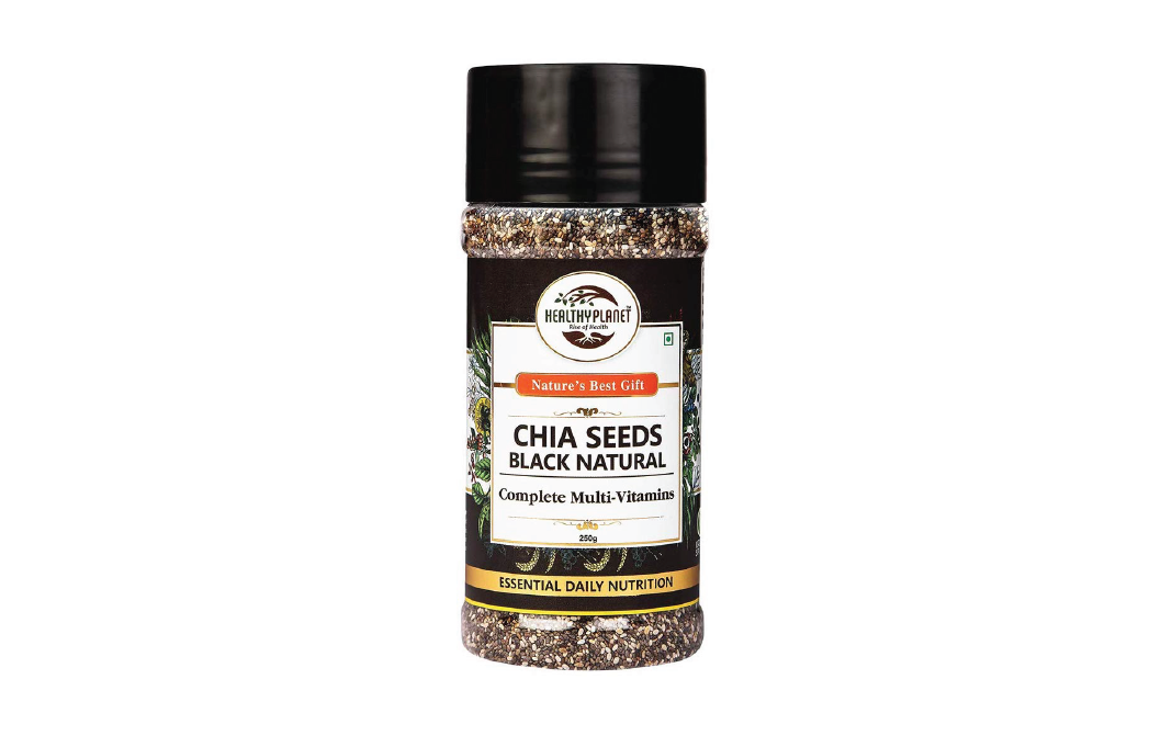 Healthy Planet Chia Seeds Black Natural Complete Multi-Vitamins   Plastic Bottle  250 grams